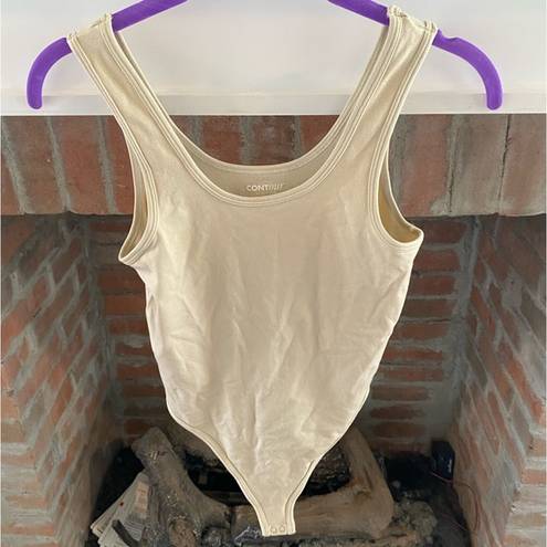 PacSun Contour by  Banana Colored Tightening Bodysuit size Small Snaps