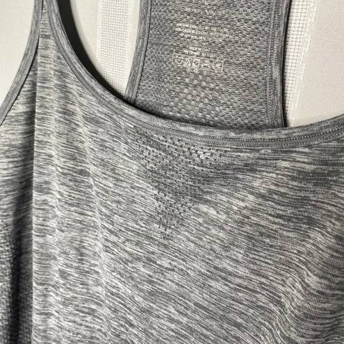 New Balance  Racerback Tank Top Large Sleeveless Athletic Gray Silver Workout