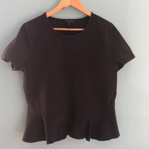 J.Crew 🧿  Black Peplum Top XL