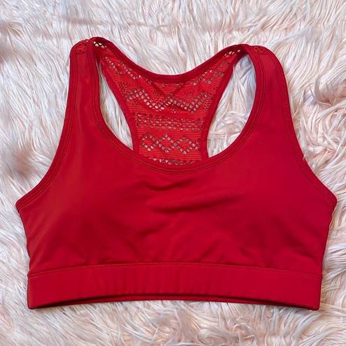 Zyia  Active Red Bikini Swim Top Size Medium