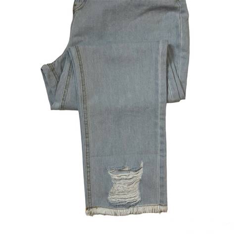 Pretty Little Thing  Shape Vintage Distressed Hem Straight Leg Jeans Sz 12 ….