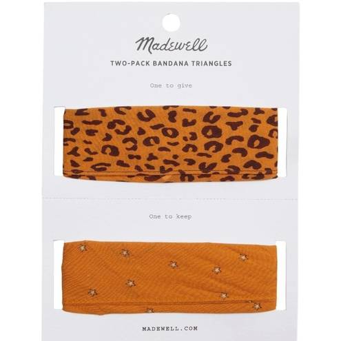 Madewell NWT  Two-Pack Triangle Bandanas