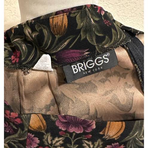 Briggs Vintage 90s Floral Maxi Slit Skirt Multi Size 18