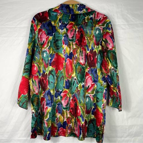 Coldwater Creek Cold Water Creek Colorful Top Button Down