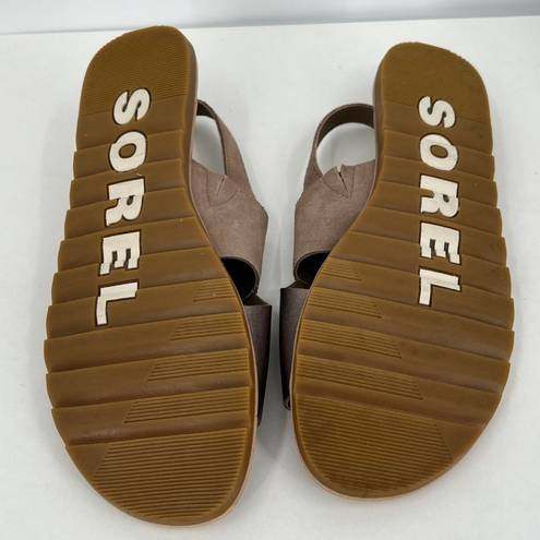 Sorel  Ella II Slingback Sandal in Ash Brown Chalk Size 11 MSRP $90