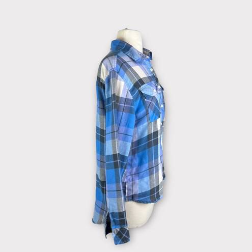 Kirra  | Y2K Vintage High Low Flannel Top | Medium