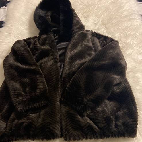 Gallery  Woman’s Jacket Faux Fur She’ll size XL so beautiful color dark brown