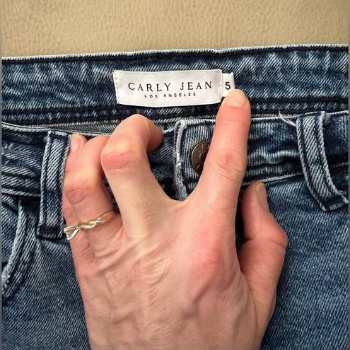 Carly Jean Los Angeles Carly Jean Skinny Jeans with Distressing Size 5