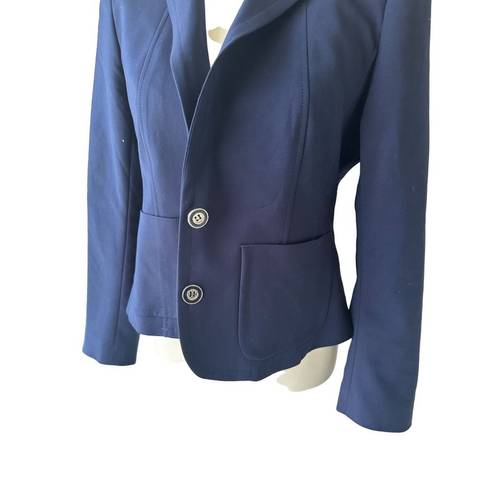 Krass&co NY &  Womens Navy Blue Jacket Blazer Size 12 P