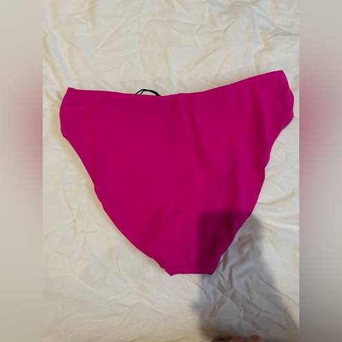 Robin Piccone  Ava High Waist Bottom Pink Medium NWOT