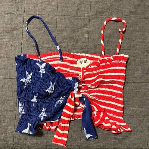 BIBI AMERICAN FLAG TUBE TOP Size M