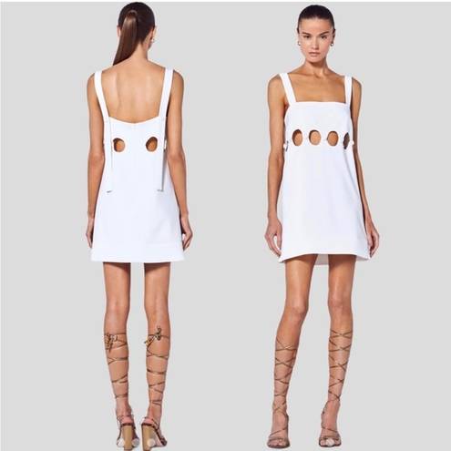 Alexis  Baring Cut Out Dress In Blanche White L