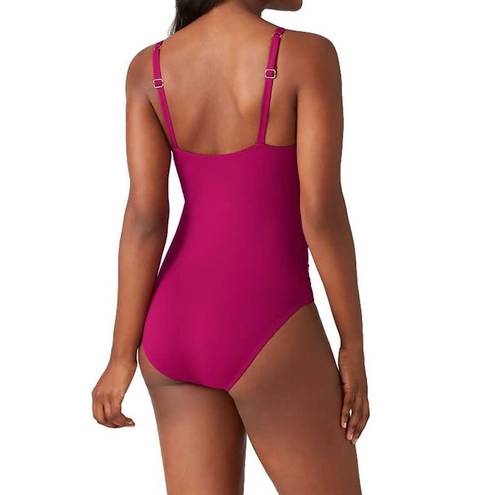 Tommy Bahama New.  Cabernet cross front swimsuit. MSRP $149. Size 10