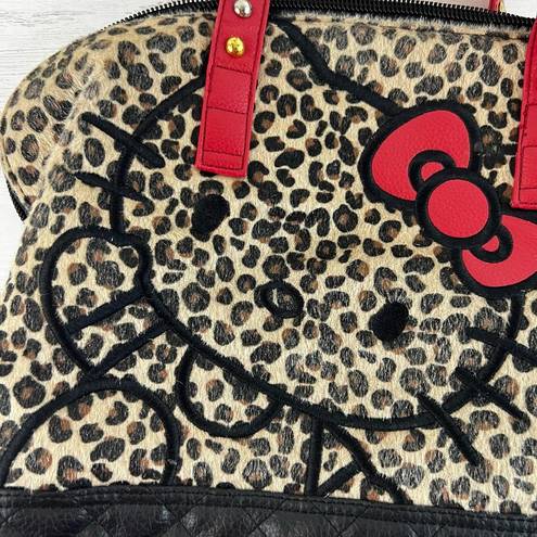 Lounge Fly  Leopard Print Hello Kitty Large Tote Bag