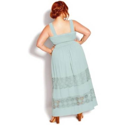 City Chic  Seafoam Green By The Beach Maxi Dress Sz.S(16) NWT