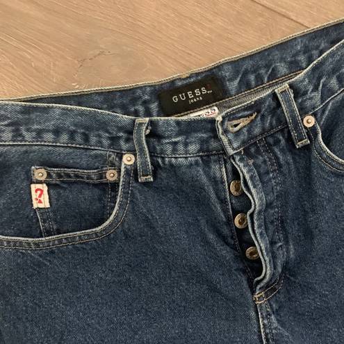 GUESS VINTAGE VTG 90s  Jeans Size 27 Straight Dark Wash