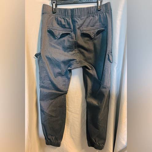 Ring Of Fire  Cargo Joggers Gray/Blue Size: Large