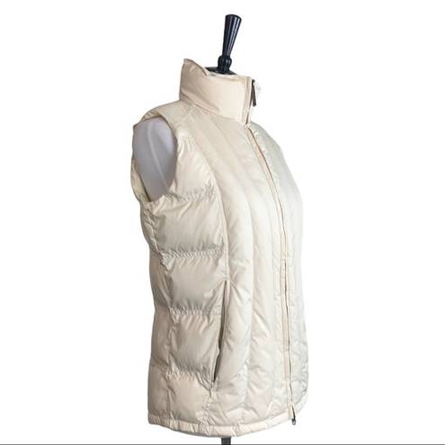 Woolrich Cream Lined Puffer Vest Quilted Outdoor Lined Women's Size Small S