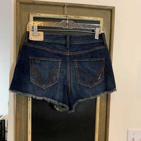 Hollister  High-Rise Vintage Ripped Dark Wash