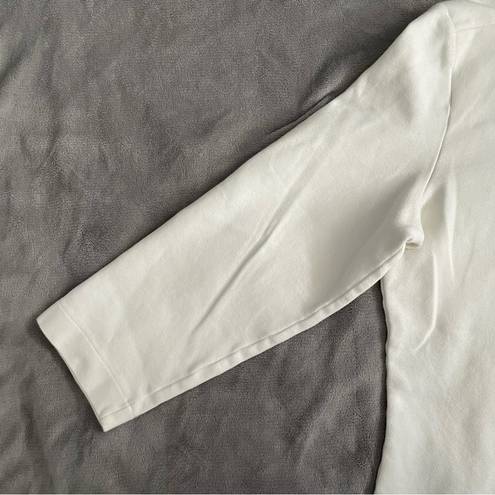 Kate Spade Saturday White Boatneck Shirt Size Large