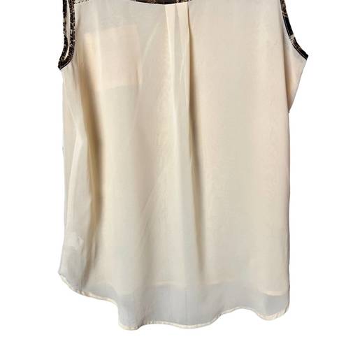 Edge  Women's Sleeveless Dressy Flowy Tank Sz L