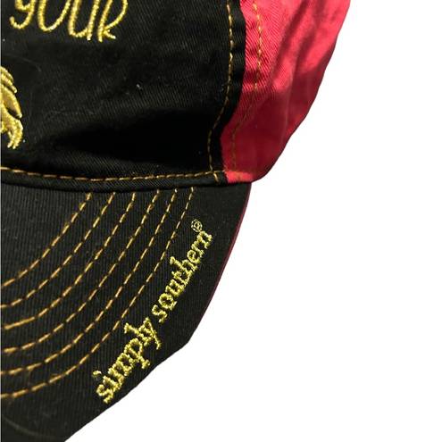 Simply Southern  Follow Your Arrow pink and black Adjustable Hat