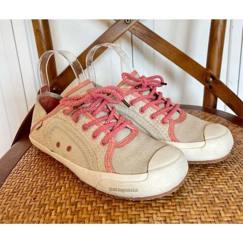 Patagonia  hemp patrol sneaker in salmon/cream 6.5