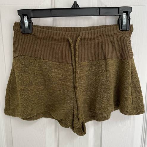 Forever 21  Olive Green Drawstring Sleep Wear Lounge Shorts Women’s Size S