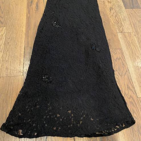 Angie Black Lace Maxi Dress Size Small