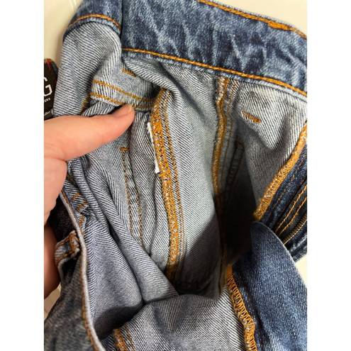 BDG Blue Denim Mini Cargo Skirt Urban Outfitters Zipper S P