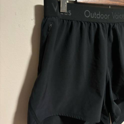 Outdoor Voices  Relay Logo Short 3" Black- Size Large