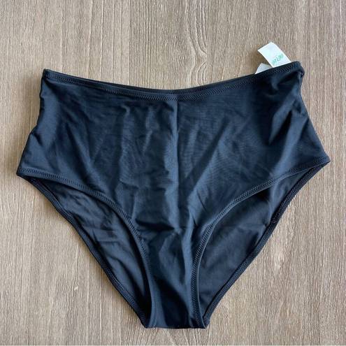 Aerie  High Waisted Bikini Bottoms in Black Size Large NWT