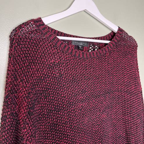 Sanctuary Women’s Easy Marle Knit Sweater in Scarlet Red and Black Size Small