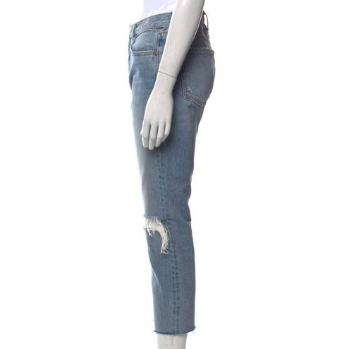 GRLFRND  High Rise Karolina Cotton Distressed Straight Leg Women's Jeans size 26