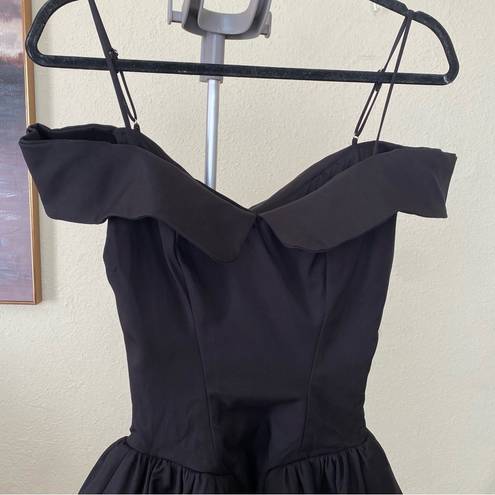 House Of CB  ‘Elida’ black off shoulder mini dress NWOT size S