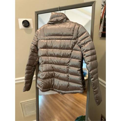 Bernardo  Metallic Zip Around Funnel Puffer Jacket Size Small. Retail 180