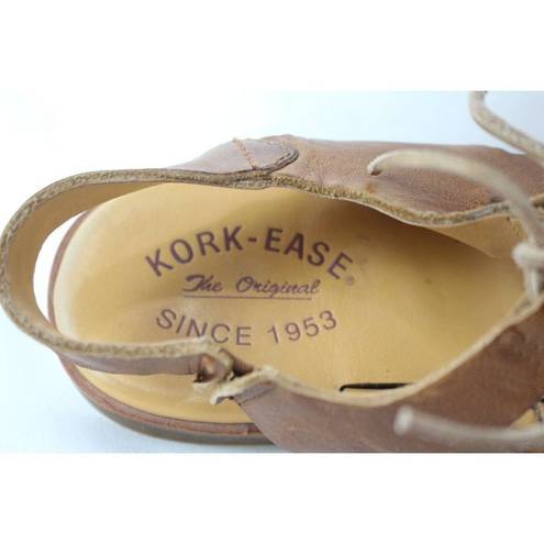 Kork-Ease  ladies tan sandals size 8