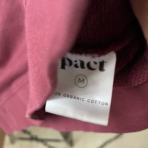 Mulberry Pact Organic Cotton Crewneck Sweatshirt Plum  M