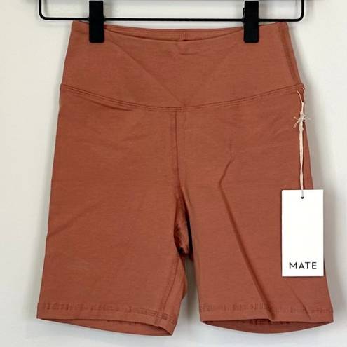 Mate the Label NWT  Rose Pink Organic Stretch Biker Short - Size XS