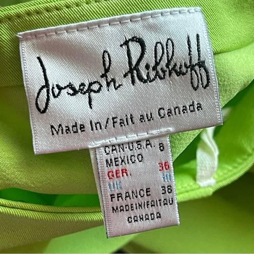 Joseph Ribkoff  | Lime Green Wide Leg Trouser Dress Pants Sz 8