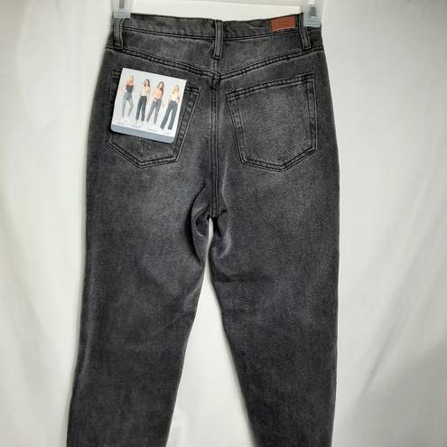 Simple Society  Juniors Jeans High Rise Straight Leg Distressed Size 5/27 Black