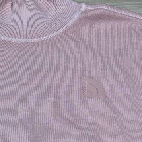 The North Face  Garment Dye Mock Neck Pullover Evening Sand Pink Women’s Small