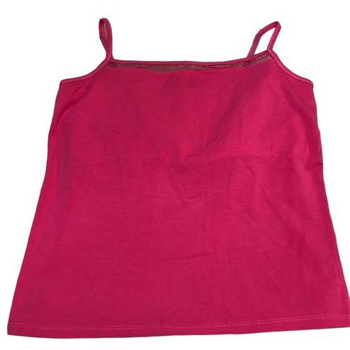 Coldwater Creek Hot pink tank with built in bra size M