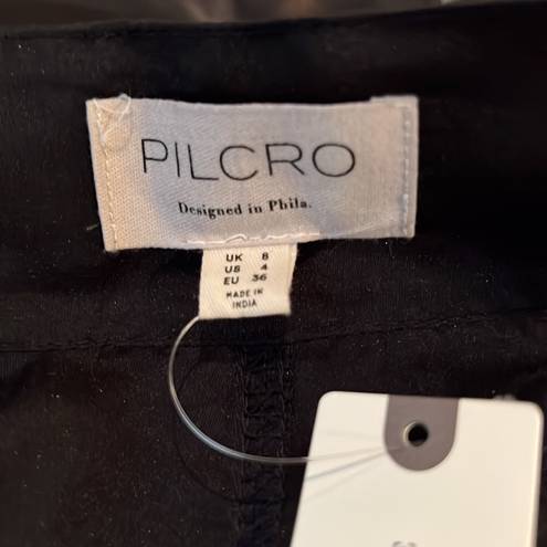 Pilcro NWT  Sheer Mini Skirt Black Size 4