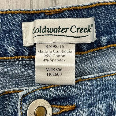 Coldwater Creek  High Rise Straight Leg Light Wash Jeans Plus Size 16P