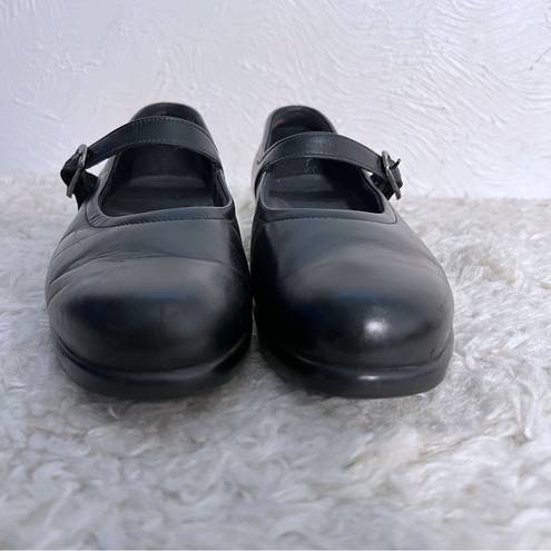 Buckle Black SAS Maria Women's Mary Janes Tripad Comfort  Leather Sz 9 Narrow