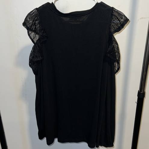 L LOVE  Black Bare Shoulder Blouse NWT A2