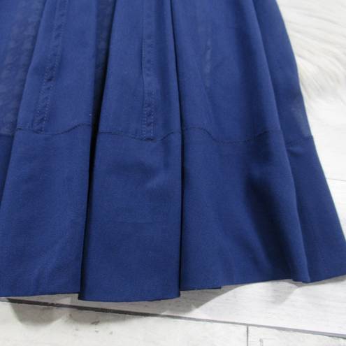 Rag and Bone  Blue Silk Blend Pleated A-Line Pull-On Skirt Women’s Size 26/2