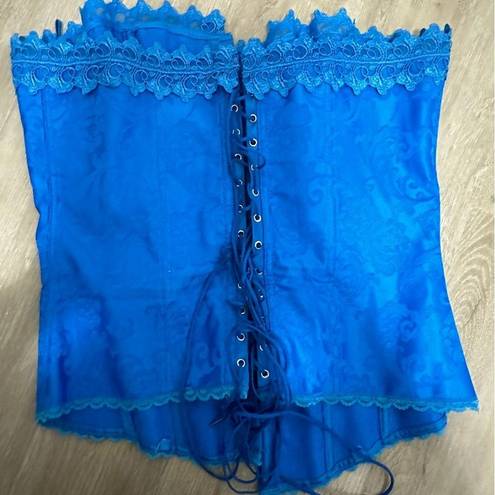 Frederick's of Hollywood Frederick’s of Hollywood royal blue corset lingerie