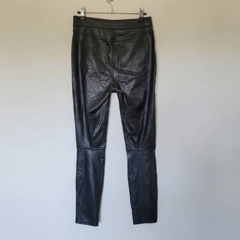 Spanx  Faux Leather-Like Ankle Skinny Pants Black